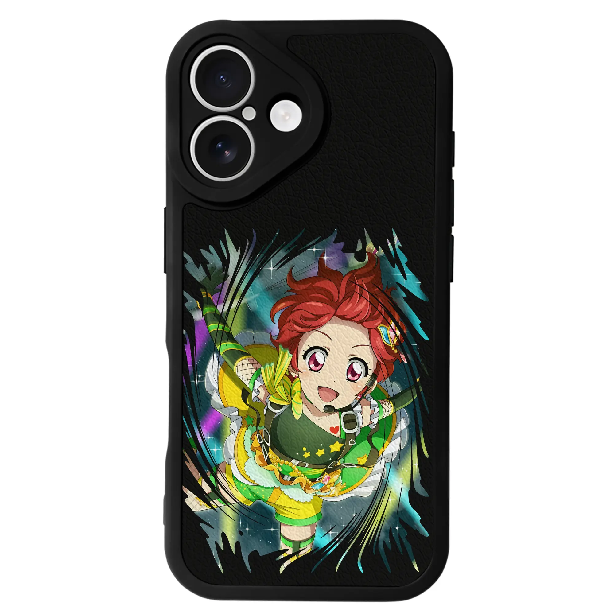 アイカツ グッズ 一ノ瀬 かえで - IPhone 16シリーズ対応 ・ シリコンスマホケース ・ レザー調 ・ 高精度フィット ・ 耐衝撃 ・ ワイヤレス充電対応 ・ 精密カット